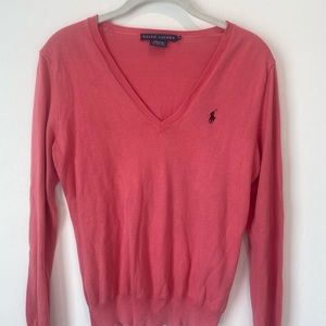 Ralph Lauren Signature Italian Yarn V-Neck Sweater